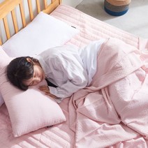 여름 얇은 이불 시어서커 홑이불 핑크 싱글 캠핑 낮잠, 단품