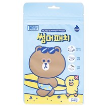 라인프렌즈 브라운 썸머패치 여름필수품, 7개, 1개