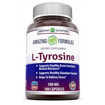 Amazing Nutrition L Tyrosine 티로신 180캡슐 해외, 6개