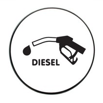 렌트카 혼유사고방지 가솔린디젤 주유구스티커 휘발유 자동차소품 주유소, LPG, 옐로우