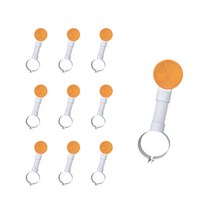 델리네이터 교량핸드레일용 100파이 반사체 경고등 코너 도로 안전 표시 10개입, 백색 단면