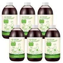 자연EM 1000ml 6개 발효액 활성액 배양액 냄새제거 _ 30690EA, 1, 본상품선택