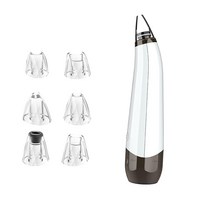 블랙 Heads Pore Facial White Extractor 6 Replaceable Suction Probes Devices, 한개옵션0