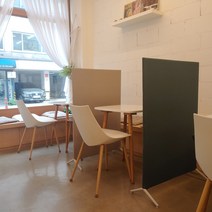 경량파티션 공간분리 낮은 패브릭 인테리어 가벽 파티션 W800mm, 오트밀_낮은파티션800폭