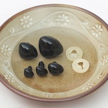 [대량구매]민자삼각코(인형코)(100개), 32mm 블랙 100개