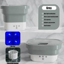 휴대용 소형 미니 접이식 세탁기 4.5L 가전 초음파 청소 소형 싱글 세탁기 사이클 워셔, 미국, 밝은 잔디 녹색