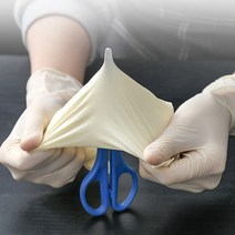 KPG 라텍스 장갑 아이보리 S 일회용 식품용 요리 요리용 의료용 다용도 쉐프 위생 고무 스마트폰터치
