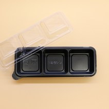 직사각 3칸용기 1000개 세트 직사각 3찬용기 반찬용기
