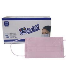 참조은산업 국산 비말차단 일회용 덴탈 마스크 MB필터 화이트 블랙 대형 50매, 50매입, 핑크