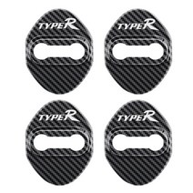 자동차 도어 잠금 보호 커버 장식 Honda Typer R Civic Mugen Accord CRV Hrv 녹 방지 스티커 차량 액세서, 06 005-TypeR-TX