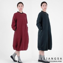 [4170] 인디고 원피스생활한복 / 한복 봄가을 개량한복 여자 여성 보살님 절복 법복 사찰복 템플스테이 지장사