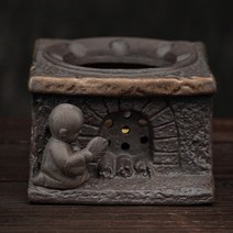 티팟워머 차 끓이기 세라믹 빈티지 촛불난로 티포트 보온 워머, F