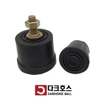 원형방진고무 볼트고무발 외볼트 나사형고무발 소음방지 진동방지 세탁기받침 30mm-60mm, 100mmx60mmx16mm