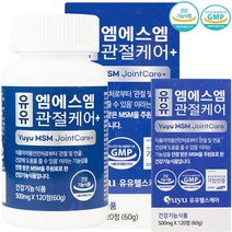 유유 엠에스엠 관절케어+ 500mgx120정/관절 및 연골건강에 도움, 500mg 60g 120정