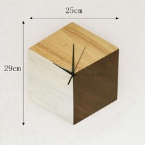 미드센추리모던 인테리어 벽시계 거실 주방 분위기 개업 집들이 선물 벽걸이시계 색 큐브 미, 01 다른, 01 크기: 너비 25cm 높이 2