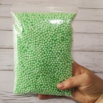 도매 파스텔 스티로폼 공 DIY 공예품용 미니 폼 구슬 장식 크리스마스 트리 15g 4-6mm, as the picture, 12 4-6mm Green 15g_01 4-6mm