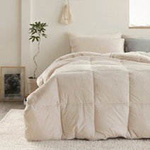 [파르페 바이 알레르망] 로우 밍크극세사 차렵이불 S/SS, 색상:베이지