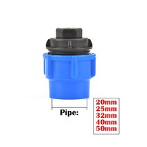 호스커플러 커넥터2025324050mm pvc pe 튜브 수돗물 분배기 플라스틱 밸브 커넥터 정원 농장 관개 물 파이, 01 End connector_02 25mm