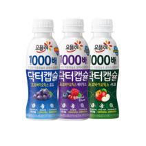 요플레 닥터캡슐130mlx20개 (포도8+사과4+베리믹스8)/1000배/유산균/냉장무배, 20개, 130ml