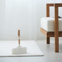 [JAJU/자주] 우드핸들 돌돌이_30.5CM, FR, 화이트, 1개