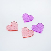 펄 하트 반짝이 키링부자재 백참 악세사리 부자재 핸드폰스트랩 차키케이스 가방키링 참장식