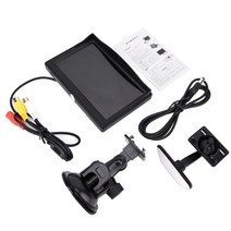 자동차모니터 천장모니터 차량용TV 7인치모니터 해상도 5 인치 tft lcd 자동차 컬러 hd 빨판 모니터 역방향 카메라 보안 백업 주차