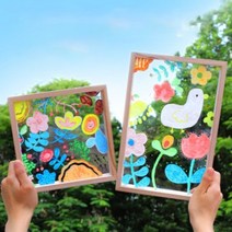 DIY 아크릴 압화 액자 만들기 20x20cm 그림그리기 나무 탁상 원목, 4.두겹20x30cm