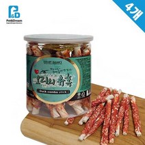 보더콜리 고급치석간식 슈나우저 주기편한가공육간식 오리 4개, 상세페이지 참조
