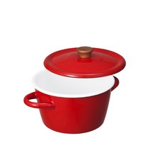 시비 재팬 양손 냄비 레드 IH 대응 2 L 노르디카 캐서롤 홀로우 ALAW