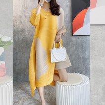 [에이주미] [PLEATS] 서클린 플리츠 플레어 원피스