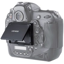 JABS LCD 스크린 후드 및 그늘 커버 니콘 D4/D4S 용 화면 보호기 카메라 필름, 01 Black