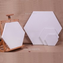 캔버스 롤 100호 캠버스 면천 유화 아티스트 페인팅 빈 면화 패널 도매에 대 한 5pieces 육각 면화 나무 프레임, 5pc 측면 길이15cm