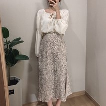 [바이유니] [무배][가을신상] 잔 호피 플레어 스커트