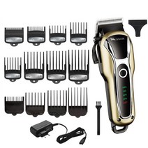 바리깡 이발기 Hairdressing powerful hair clipper professional cutter electric trimmer [A00017093], 01-12pcs guide comb-17093
