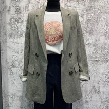 시슬리(Sisley) 시슬리 린넨 체크 자켓 SAJKC1031