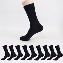 몽크로스 남성용 스퀘어 장목 정장양말10켤레