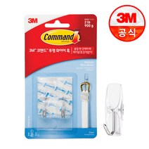 코맨드 투명 와이어 훅, 2개입