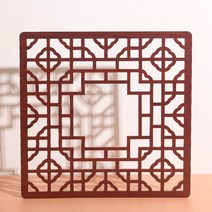 한옥창문 창호지문 문창살 한옥 창호 한옥 문살 전통문 전통 옛날 문짝 창살, F 38x38cm