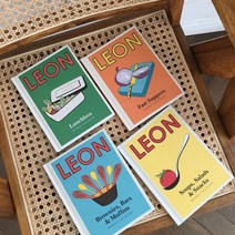 [해외직구] 감성 LEON 1+1 레옹 책 노트 인테리어 인스타 촬영 소품/모형책 카페용 디피용 잡지책, E타입