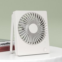 거실 실링팬 천장팬 Ventildor US 소형 미니 팬 기숙사 음소거 휴대용 데스크탑 충전식, 02 white