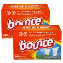 Bounce 바운스 드라이어시트 아웃도어 프레쉬 240개입 2팩, 1세트, 1g