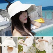 코디 여자 챙이 여행 바캉스 예쁜 모자 여름 넓은 모자창큰 빅사이즈 린넨 골프 특이한