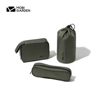 모비가든 mobi garden mobi garden 캠프 세면용품 가전 수납 세면기뒤방적 3장 5장 세트 여행용, 그린 3개 세트