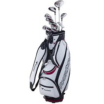 브릿지스톤 Bridgestone 골프채 세트 남성 투어 스테이지 V002 캐디백 포함 클럽 11개, V2GBKCR