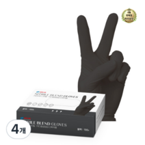 라이브잇 키친아트 니트릴 PVC 합성장갑 다목적용, 16개, 소(S), 블랙