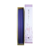 精油のしずく 아와지우메 카오도의 향 스틱 천연 향료 미향 정유 물방울 라벤더 9g japanese aroma incense stick Awaji Baikundou lavender, 5
