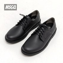 MSGQ 남자 더비 슈즈 발편한 정장구두 캐주얼화 블랙