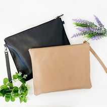 [토단교재] 하비 가죽 클러치백 만들기 (2색 택1), 검정