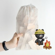 소규모 미니캠핑을 위한 캠프파이어 감성불멍 1인 2인 위한 소량 나무장작 뗄감 1kg