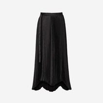 (W) 유니클로 +J 플리츠 롱 스커트 블랙 - 국내판 (W) Uniqlo +J Pleated Wrap Long Skirt Black - KR Sizing l l 446398-09